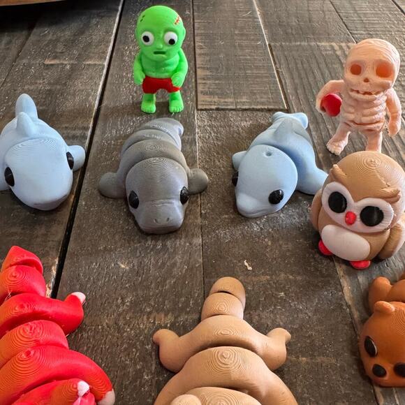 Mini Flexi Animals Choose Your 3D Printed Articulated Animal - Picture 4 of 10